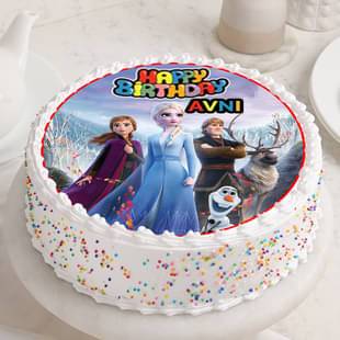 Frozen Birthday Fantasy Cake