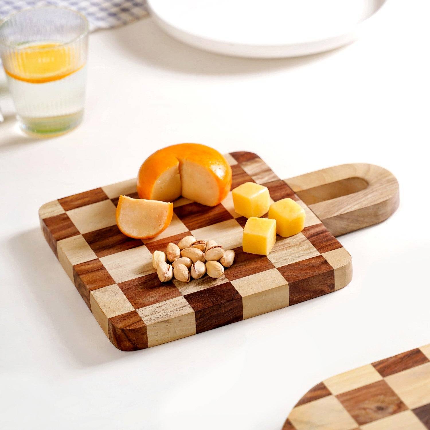 Atelier Checkered Serve And Slice Board Mini 29x20cm