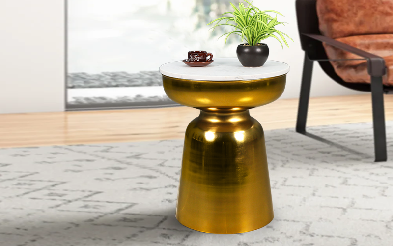 Royaloak Isadora Side Table - Marble