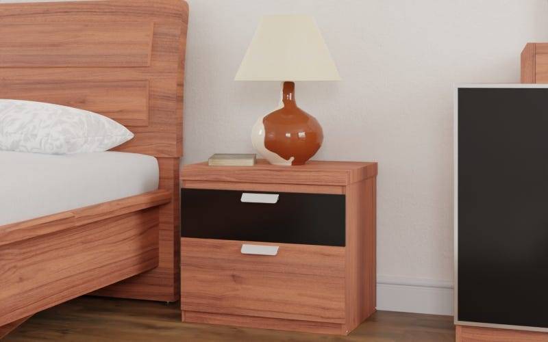 Royaloak Naples Italian Bed Side Table