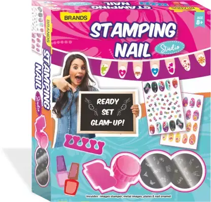 Brands stamping nail studio fun loving art game for girls Buy @ ₹599