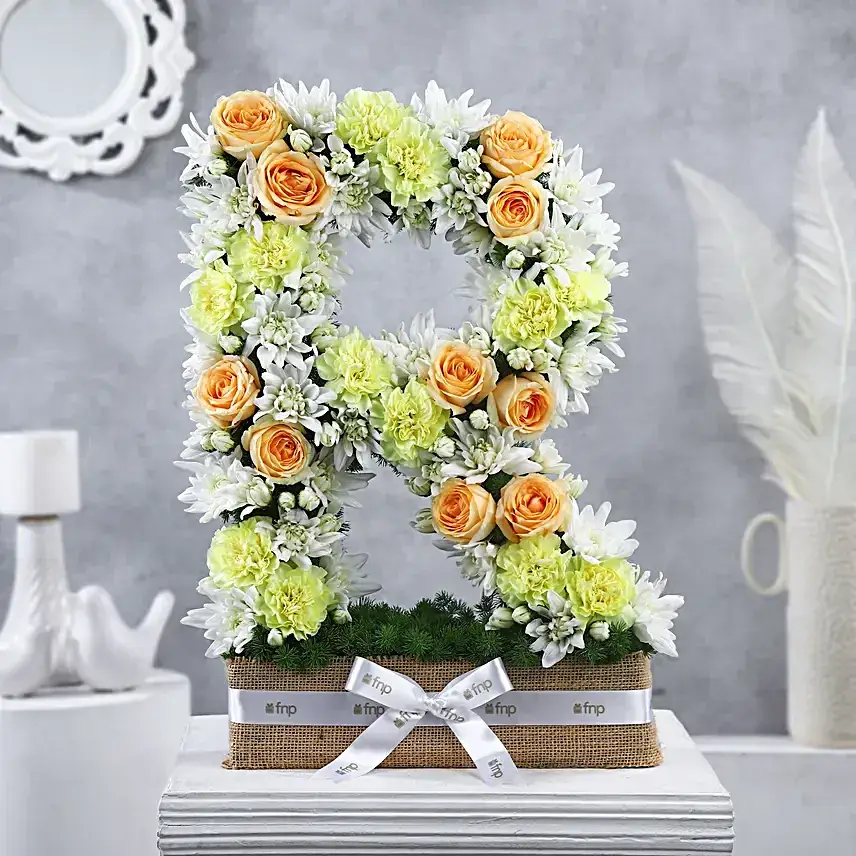 Personalised Alphabet Blooming Roses