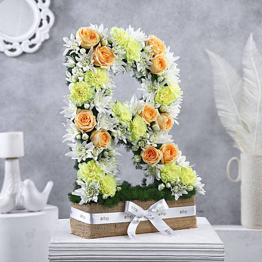 Personalised Alphabet Blooming Roses