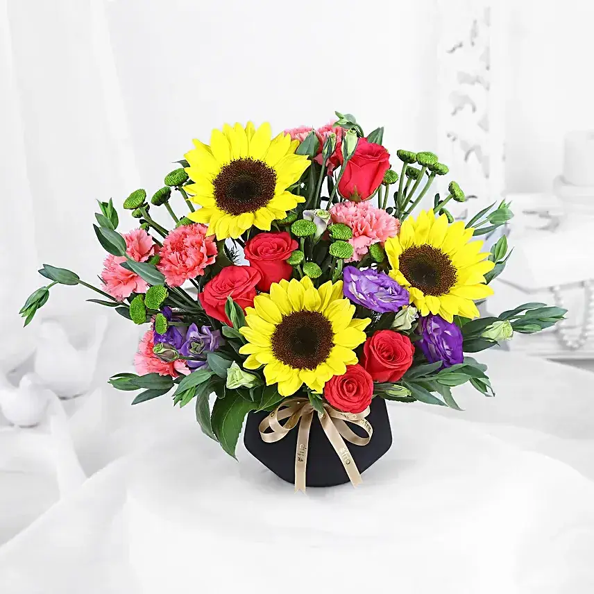 Sunflower & Rose Harmony