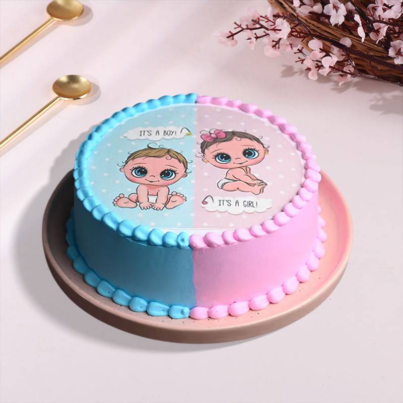 Sweet Beginnings Baby Shower Cake