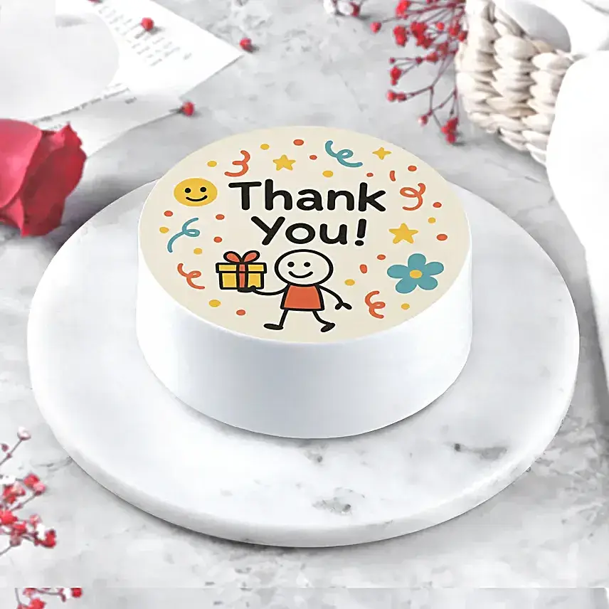 Sweet Chocolate Thank You Eggless Bento Cake