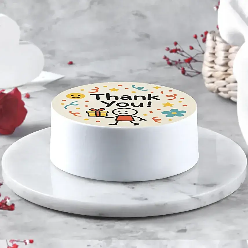 Sweet Chocolate Thank You Eggless Bento Cake