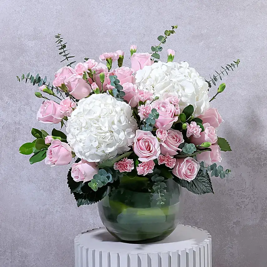 Sweet Hydrangea N Floral Arrangement