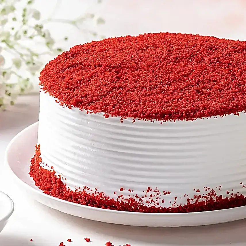 Swirl Candle Eggless Red Velvet Cream Delight Cake