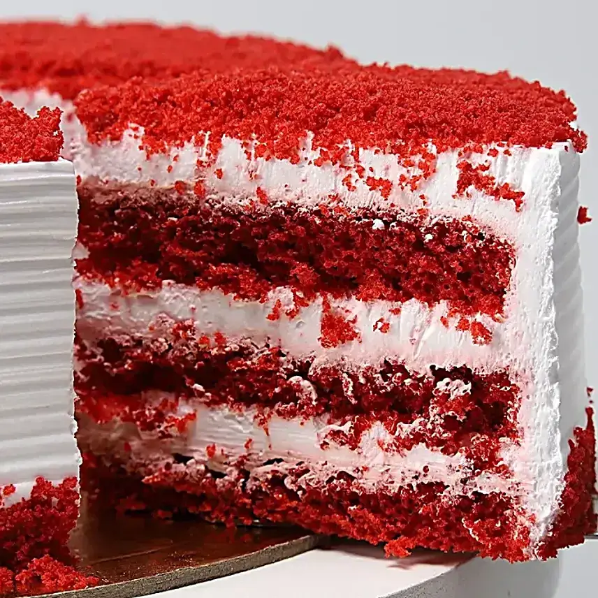 Swirl Candle Eggless Red Velvet Cream Delight Cake