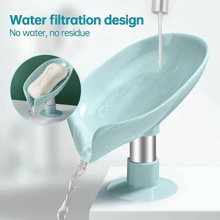 Suction Drain Soap Tray, Soap Holder Stand Self Draining Soap Dish Holder Soap Box for Shower with Suction Cup for Bathroom, Kitchen, Bathtub, Wash basins - 2 Pcs Buy @ ₹49