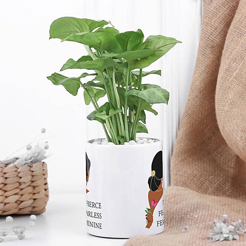 Syngonium Plant In Women's Day Special Mug