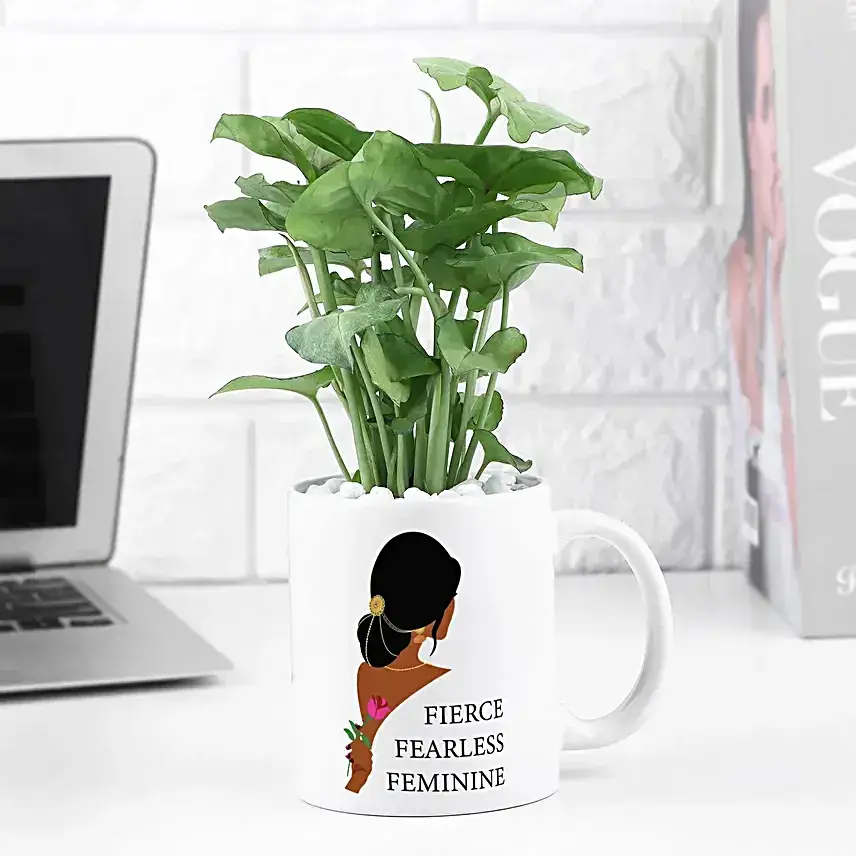 Syngonium Plant In Women's Day Special Mug