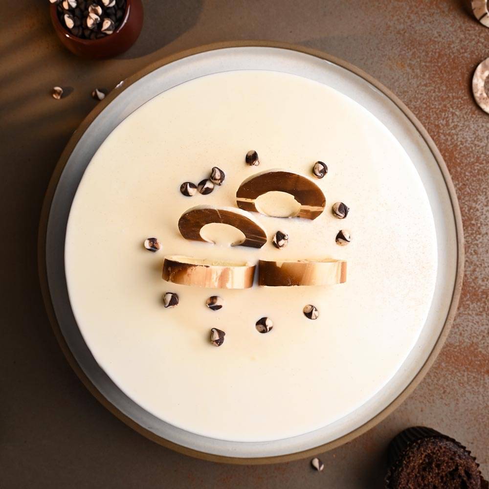 Choco Vanilla Delight Cake