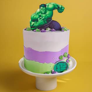 The Incredible Hulk Theme Cake