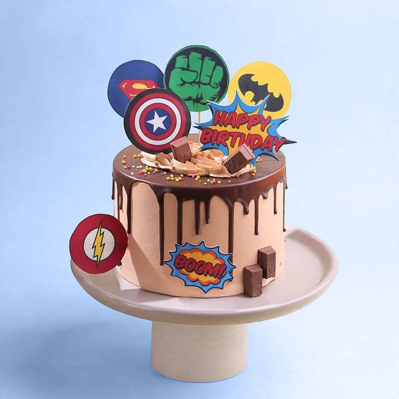 Superhero Squad Drip Cake