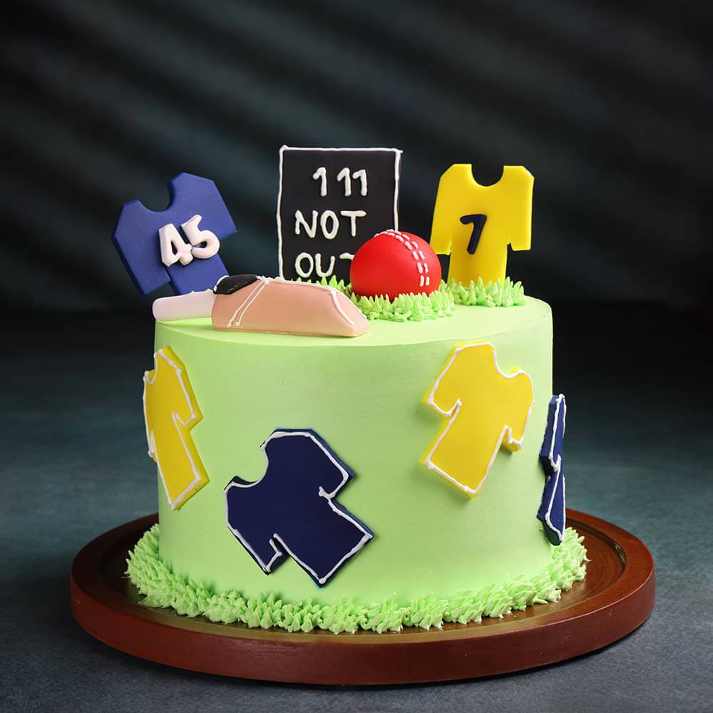 Cricket Fever Theme Cake