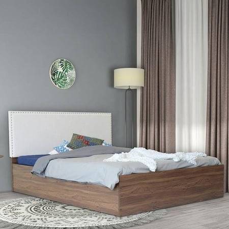 Yama Bed With Premium Leatherette Fabric And Box Storage Queen Bed