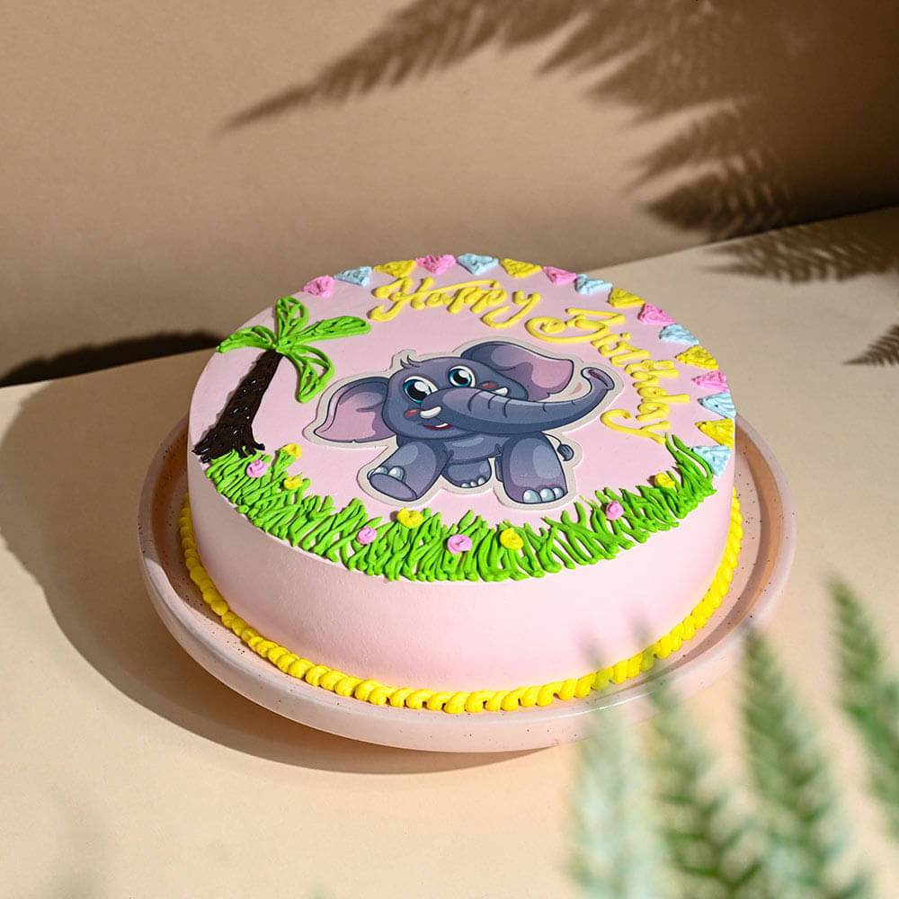 Cheerful Elephant Cake
