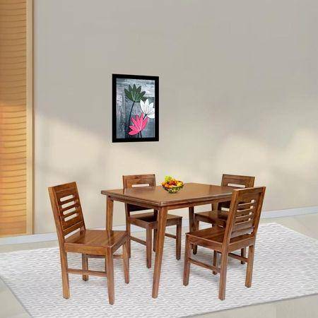 kemp solid wood  4 seater Dining table in  Provincial Teak