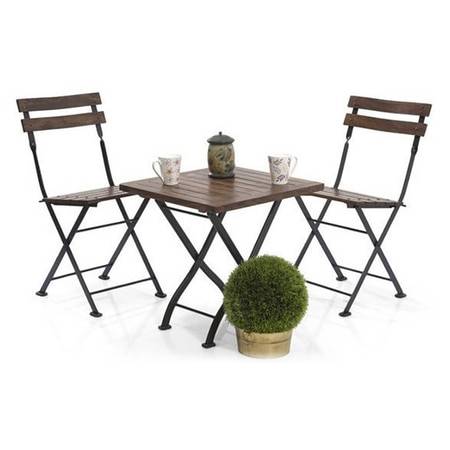 Masai Patio Chair Teak Finish Set of 2