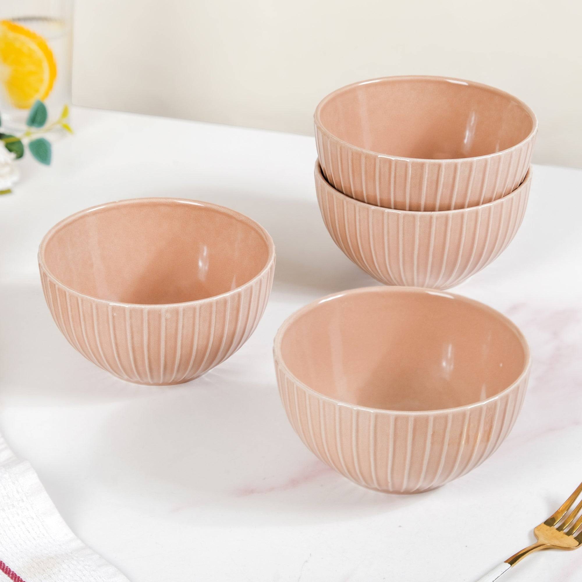 Costola Serving Bowls Set Of 4 Beige 650ml buy only at ₹995