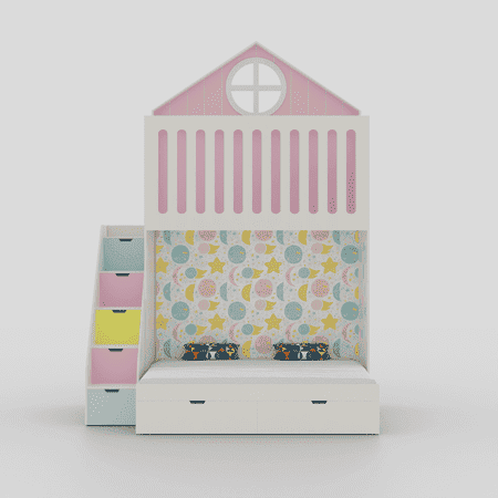 Wondersteps Bunk Bed In White Colour