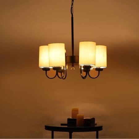 Devansh Steel Cotton Wall Mounted Lamp With Cotton Off White Shade