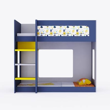 Caravan Bunk Bed Blue In Blue Colour
