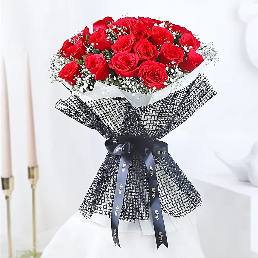 Velvety Red Rose Romance