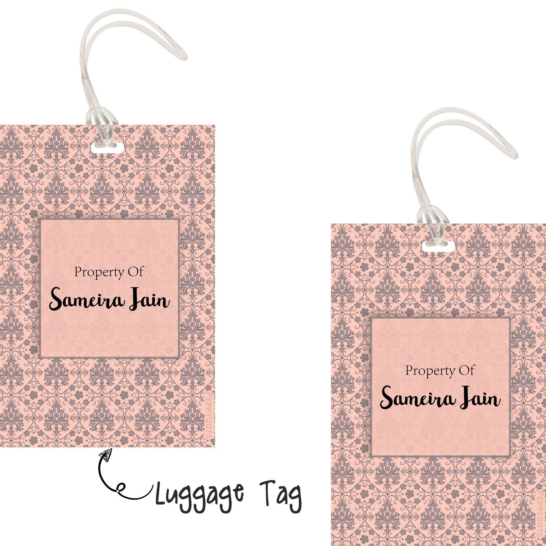 Luggage Tags - Vintage - Pack of 2 Tags - PREPAID ONLY (Dispatch in 5-6 Days) Buy @ ₹299