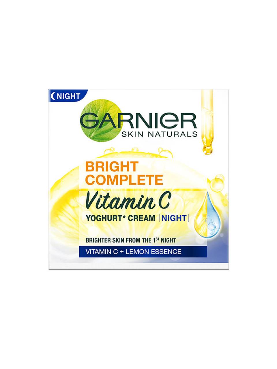 Garnier Bright Complete Vitamin C + Lemon Essence Night Cream Buy only @ ₹225