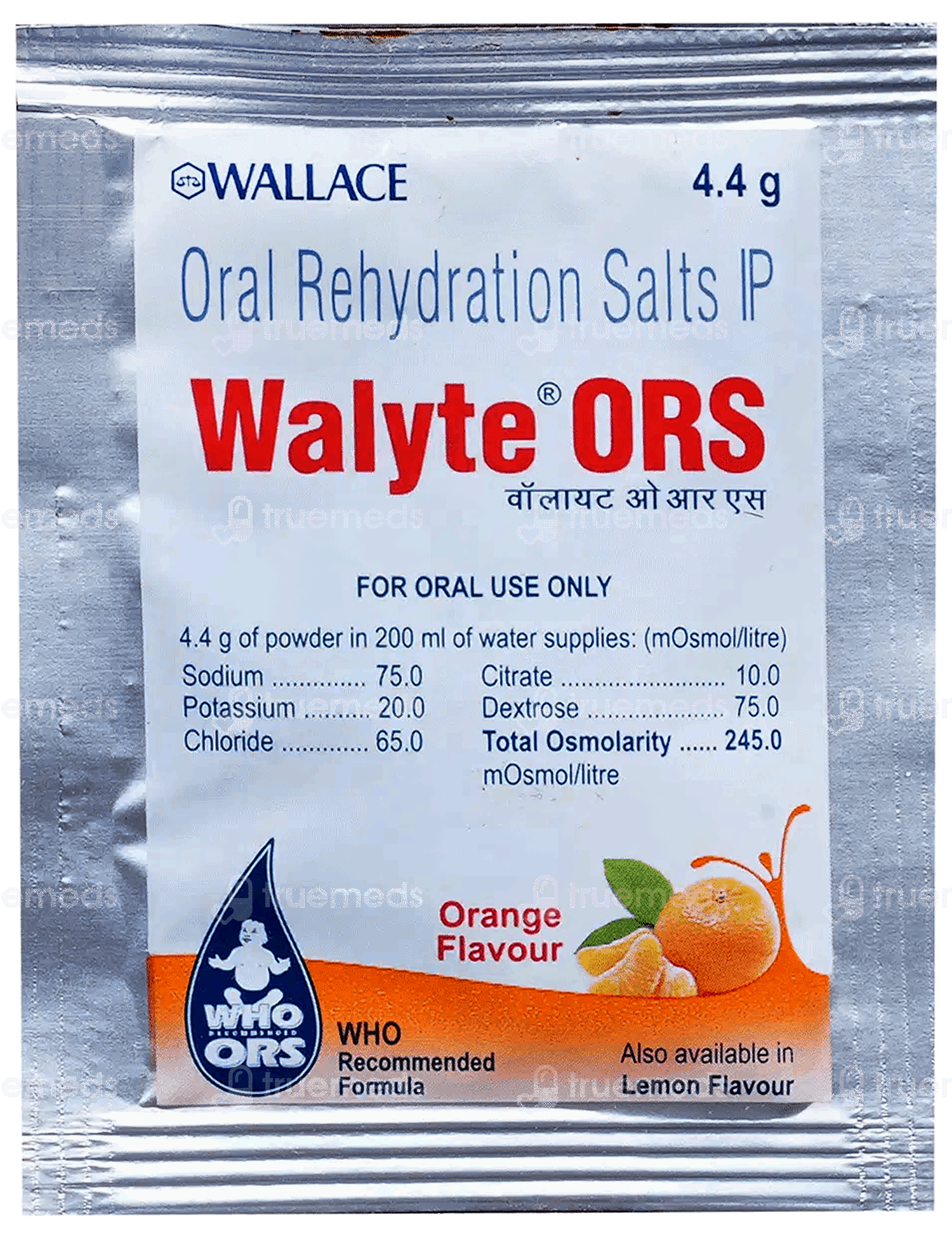 Ors Powder Sticker Buy Walyte Ors Orange Flavour Powder 4.4gm in Medicines | Best Health ...