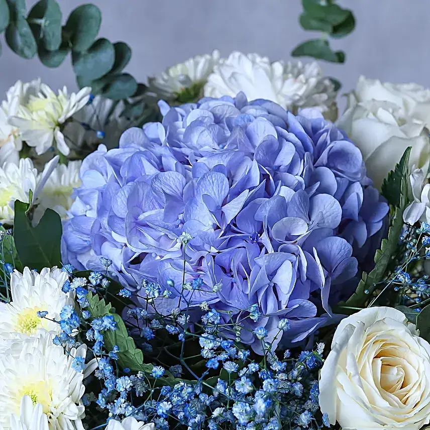 Frosted Elegance Floral Wrap