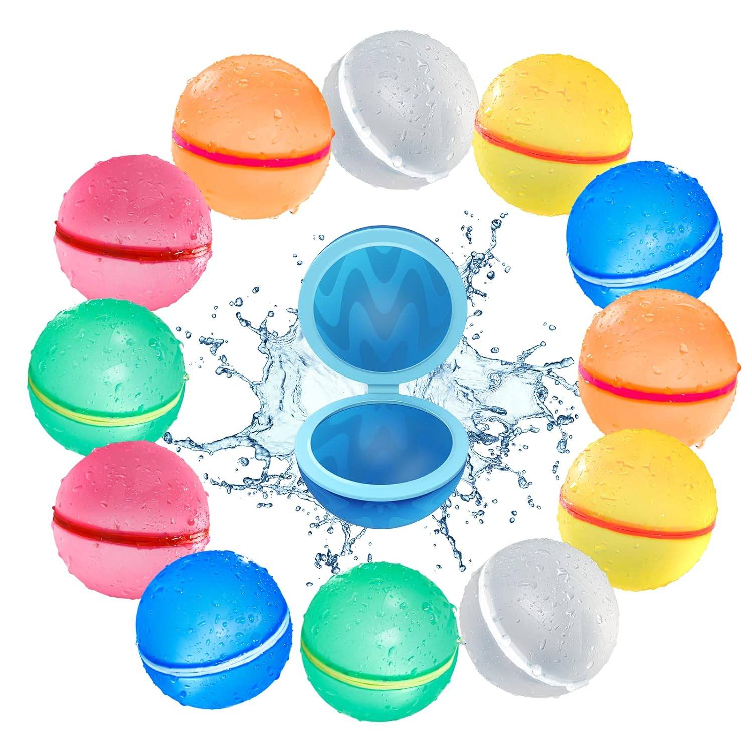 Pack of 12 | Reusable Silicone Water Balloons for Kids & Adults Buy @ ₹1499