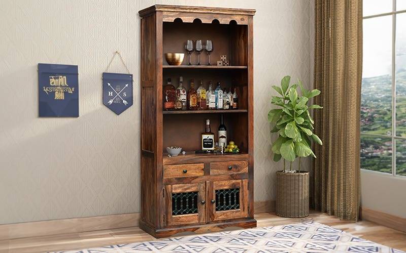 Royaloak Hilton Wooden Crockery Unit