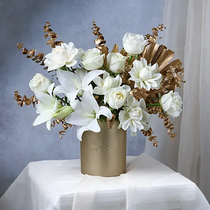 Gold & Ivory Floral Muse