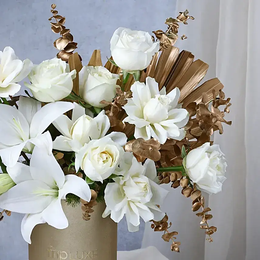 Gold & Ivory Floral Muse