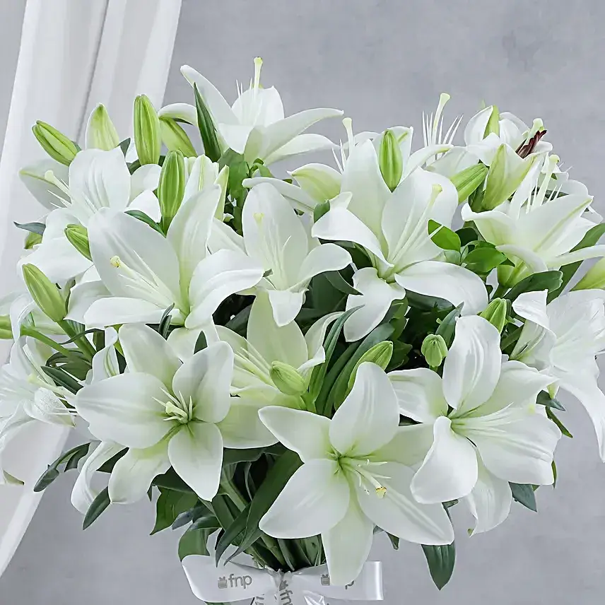 White Lily Congrats Floral Bouquet