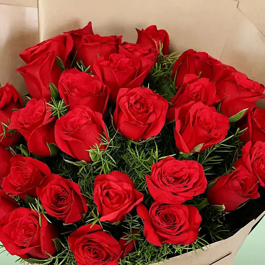 Beautiful 30 Red Roses Bouquet