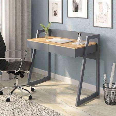Zelda Engineered Wood Study Table in Two Tone Finish