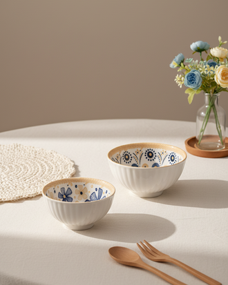 Indigo Artisan Katori - Set Of 2