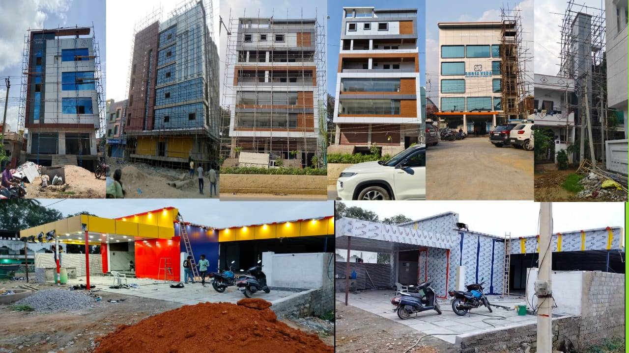 polycarbonate sheet work & acp sheet cladding workers & Shera board