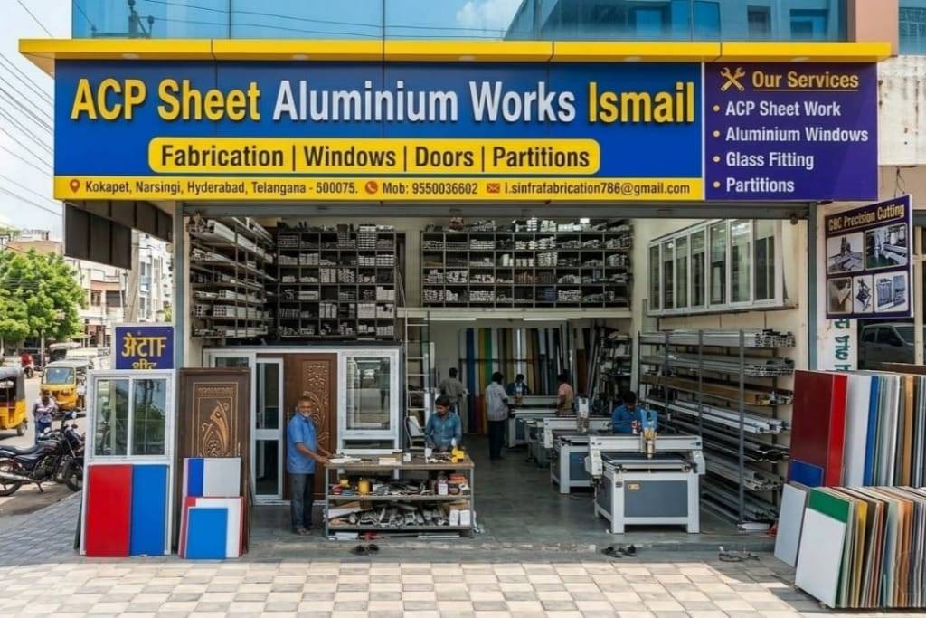 acp sheet aluminium works Ismail