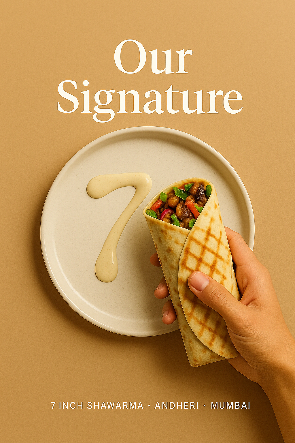 7 inch shawarma