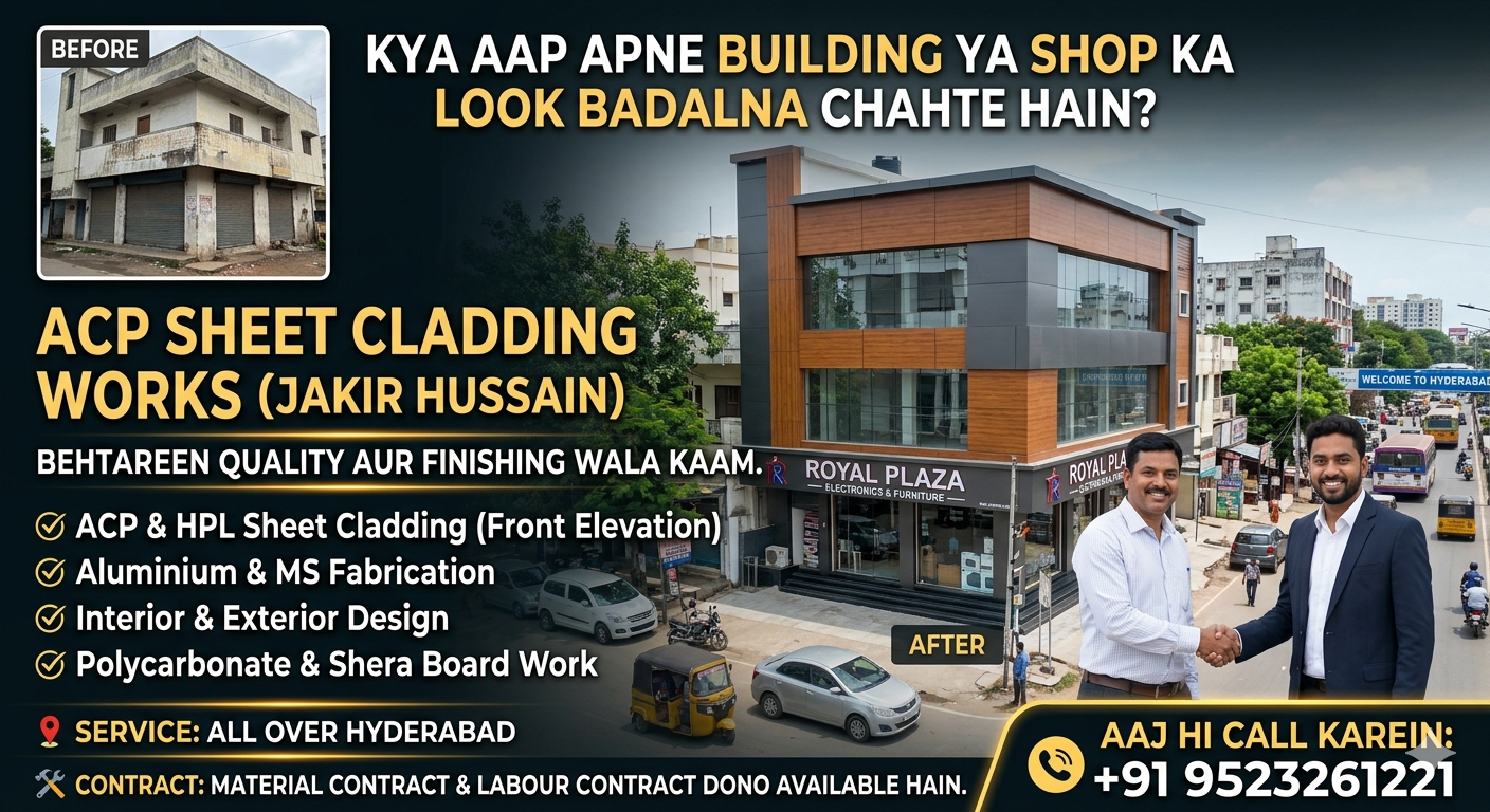 acp sheet cladding workers Jakir Hussain