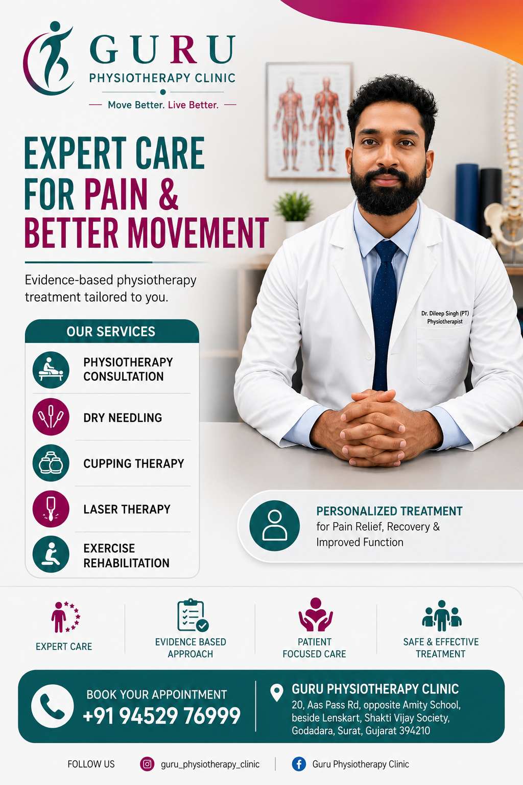 Guru Physiotherapy Clinic - Dr. Dileep Singh