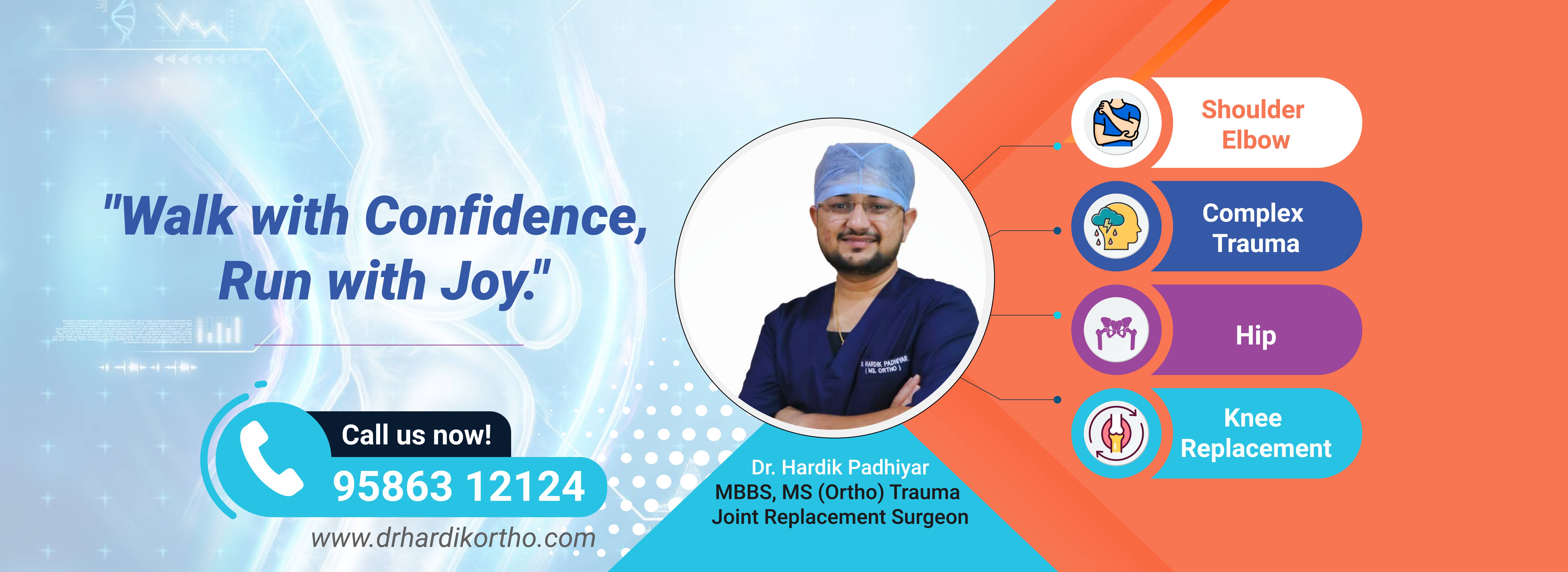 Dr. Hardik Padhiyar Orthopedic surgeon in Ahmedabad, Gujarat