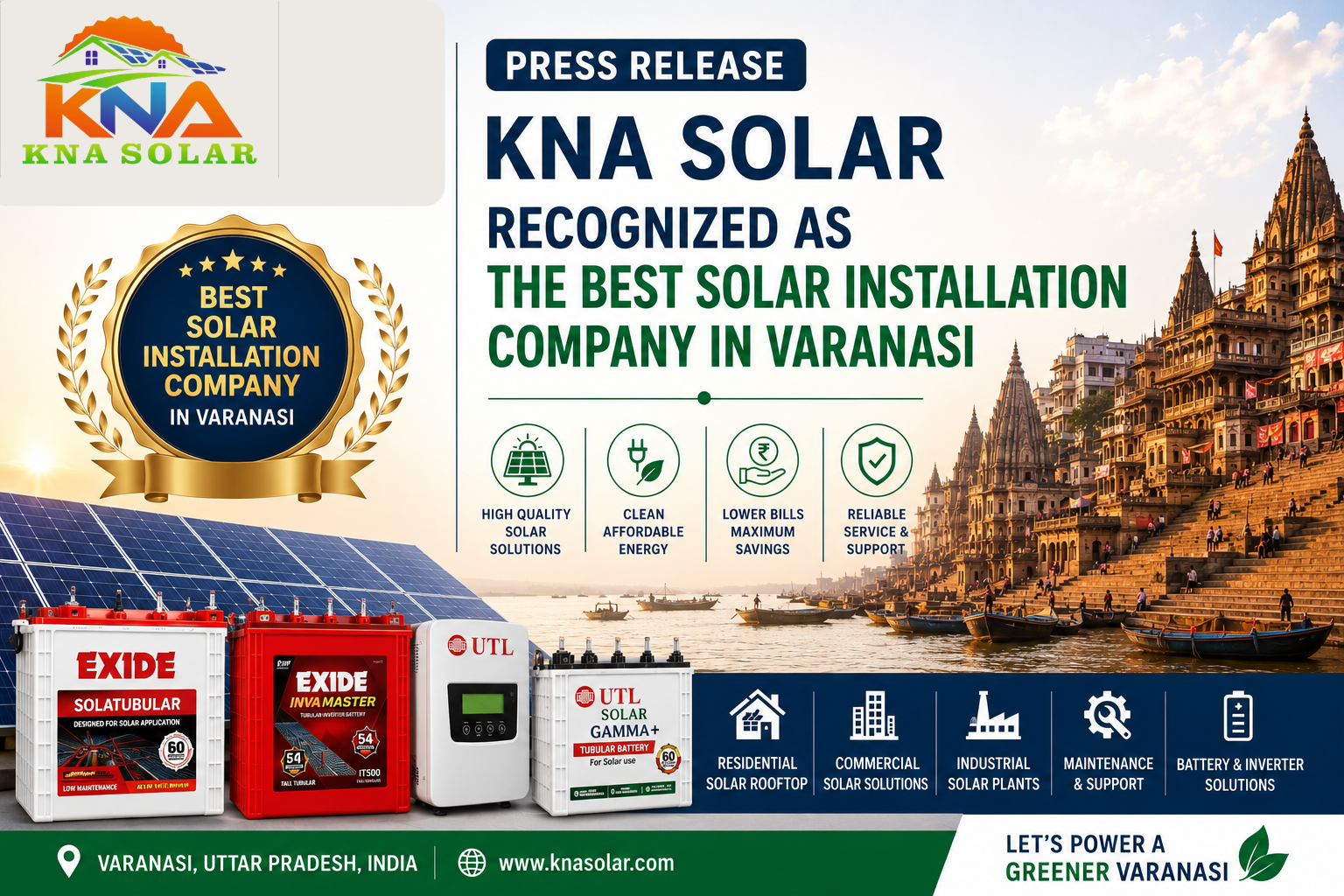 KNA SOLAR - Solar Panel Installation In Varanasi