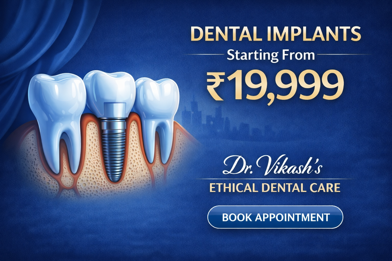 Dr. Vikash's Ethical Dental Care - Best Dentist in Noida (Digital Dentistry, Dental Implant, Aligner & RCT Specialist)